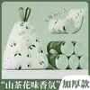 Sacos de Lixo Impressos Sem Lágrimas com Aroma de Camélia, Sacos de Armazenamento Espessados com Cordão, Conjunto de Produtos de Limpeza Doméstica Atacado