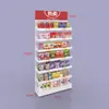 Estante Exhibidor de Snacks para Estantería de Supermercado, Estante para Nueces de Betel, Estante Pequeño Multicapa Montado en Pared para Chicles, Estante de Cabecera para Farmacia