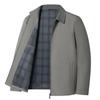 Chaqueta Laps para Hombre Primavera y Otoño Chaqueta Ligera Business Casual para Hombre Color Sólido Sencilla para Hombres de Mediana Edad y Mayores