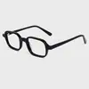 Gafas de Moda Transfronterizas de Montura Pequeña de Acetato con Filtro Azul, Montura Cuadrada Lisa para Mujeres Sin Maquillaje, Gafas de Moda para Hombres