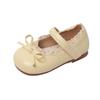 Zapatos de Cuero para Niños 2025 Primavera y Verano Nuevos Estilo Coreano Versátiles Zapatos de Princesa con Lazo Zapatos Planos para Niñas Zapatos de Bebé