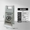Placa em Aço Inoxidável, Cuidado Piso Escorregadio, Proibido Estacionar, Limpeza em Andamento, Canteiro de Obras