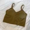 Camisola Feminina Multicor Transfronteiriça Macia e Confortável com Alça de Ombro Ajustável Costas Nuas Lingerie