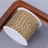 Balde pequeno A-line Acessórios de joias DIY, pulseira de cordão trançado colorido feita à mão, material de cordão semiacabado para tecelagem de nó chinês