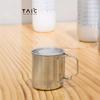 TAIC Taike copo de titânio para exterior titânio puro copo de água camping portátil xícara de chá xícara de café liga de titânio dobrável marca
