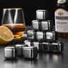 Aço 304 Grau Alimentício Pedra para Vinho Gelado Doméstico Congelamento Rápido Cubos de Gelo de Aço Inoxidável Cerveja Whiskey Bar Grânulos de Gelo Metálicos