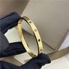 Pulseras Europeas y Americanas Nuevas de Acero de Titanio, Pulseras Baohome de Diamantes Completos Coloridos, Pulseras de Circonio Dorado para Pareja, Venta al Por Mayor de Fábrica Transfronteriza