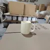 Caneca de Leite Reta 350ml, Caneca Colorida, Caneca de Cerâmica de Hotel, Caneca de Presente com Logo Impresso