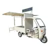 Carrinho de Barraca Elétrico de Três Rodas, Carrinho Dobrável Móvel para Lanches, Carrinho de Barraca Empreendedora para Feira Noturna, Carrinho de Barraca Multifuncional