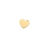 Colgante de corazón de acero inoxidable pulido con espejo de 1,4 x 15 mm, colgante de corazón de amor, etiqueta de bricolaje con láser