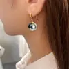Cuerpo S925 Plata de ley Cuello largo Gancho para la oreja Gancho vacío Accesorios DIY Pendientes de perla Gancho de cuentas redondas Pin para pendientes