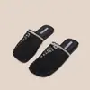 Sandalias de malla con punta cerrada 2026 primavera/verano nuevas para mujer estilo europeo y americano sandalias planas versátiles chanclas de playa