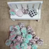 Ventas Directas de Fábrica Joyería Estilo Coreano Accesorios para Ropa Malla Elástica Bolas Hechas a Mano Bola de Malla Bola de Pelo Hecha a Mano DIY