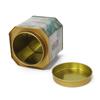 Caja octagonal de hierro té de cáscara de mandarina empaque octagonal lata de hierro níspero Mora caja de embalaje seca patrón imprimible sin stock