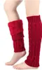 Calcetines cálidos de punto trenzado TE con forro polar para mujer, calcetines cálidos de lana, calentadores de piernas y pies de punto estilo MU europeo y americano transfronterizos