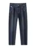 Ropa Popular para Hombre / Primavera y Otoño 2026 Nuevos Jeans Elásticos de Corte Recto Ajustados para Hombre Pantalones Largos de Mezclilla para Jóvenes