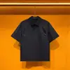Polo de malla transpirable estilo americano, manga corta para hombre, diseño fino y transpirable para verano, camiseta de secado rápido, elegante y fresca de media manga