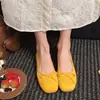Zapatos Planos Rojos con Lazo para Mujer, Zapatos Mary Jane Cómodos de Suela Blanda para Primavera y Otoño, Zapatos Casuales Bajos de Punta Redonda