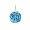 Bola de mão de chenille secagem rápida forte absorvente toalha de mão para pendurar cozinha banheiro doméstico toalha de mão lisa