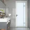 Aleación de Aluminio Vidrio Puerta Plana Personalizada Puerta de Casa Cocina Baño Normcore Ultra-Delgada Puerta Plana Interior Puerta de Baño