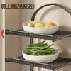 Estantes de almacenamiento a ambos lados de la campana extractora, estante de cocina multifuncional, estante multifuncional de pared para ollas y especias