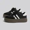 Zapatillas de Entrenamiento Alemanas para Mujer 2025 Nuevas Primavera y Otoño Suela Gruesa Tenis Blancos Retro Casual Tenis Deportivos