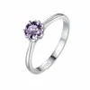 Anillo de Plata S925 Modelo Nuevo Transfronterizo con Piedra de Moissanita Color D, Simple y Elegante, Anillo de Lujo Ligero Estilo Ins al por Mayor
