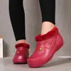 Botas de neve de veludo masculinas e femininas, galochas quentes, carrinho de lavanderia, lavagem de carro, cozinha, sanitário, galochas impermeáveis, sapatos de trabalho para cozinha, atacado
