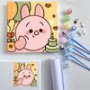 Paisaje de flores de dibujos animados, pintura al óleo digital, pintura decorativa para niños, pintura al óleo pintada a mano, pintura para colorear, pintura colgante, pintura al óleo para estudiantes WD