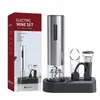 Set de Abrebotellas Eléctrico de Regalo Base para Fácil Almacenamiento Set de Vino Abrebotellas Eléctrico Venta al por Mayor Vino Set de Vino