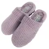 2026 Zapatillas de Algodón Tejidas Rojas con Borlas, Simples y Elegantes, para Mujer, de Casa Casual Cálidas, Fábrica