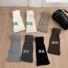 Cubrezapato Calentito de Otoño con Solapa, Color Sólido y Borde Acampanado, Calcetines de Punto Holgados Estilo Coreano, Cubrezapatos de Canalé de Moda
