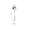Espátula de Acero Inoxidable 201 Juego de Utensilios de Cocina Espátula para Cocinar Espátula Engrosada Colador de Cocina Anillo de Ping Pong Cuchara con Mango Plano
