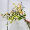 Osmanthus e Salgueiro Nevado Simulados para Decoração de Salão de Casamento, Flores Artificiais para Decoração de Pousada, Adereços para Fotos, Materiais de Flores Artificiais para Atacado