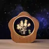 Luz de Noche de Cristal de Estrella Cielo Estrellado de Luna Delfín Medusa Decoración de Escritorio de Dormitorio Regalo de Cumpleaños Creativo para Mamá