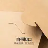 Caja de Papel Kraft Desechable para Llevar, Lonchera Biodegradable, Multi-Compartimentos, Comida Rápida, Dos Compartimentos, Vajilla, Caja para Ensalada con Tapa