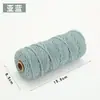 Cuerda de Algodón de Color de 3 mm para Manualidades Trenzado Hecho a Mano Hilo de Algodón Grueso Fino Suave Cuerda para Tapicería 10m/50m/100m No