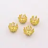 Accesorios para Joyería DIY Latón 7mm Exquisita Flor Pequeña Tridimensional Estambres Perlas Base de Flor Pequeña Materiales Hechos a Mano