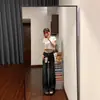 Jeans de Campana Retro Americanos para Mujer, Novedad Verano 2026 de Cintura Alta con Doble Botón, Pantalones Acampanados Sueltos Bootcut