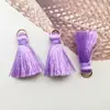 1 Borla Colorida de Linha de Seda com Argola para Pendurar, Acessórios para Roupas, Acessório Pingente de Franja para Borla de 2,3cm Artesanato
