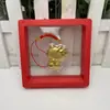 Gatito Fortuna Cadena para Teléfono Móvil Colgante Llavero Decoración de Bolso Actividad Lámina de Oro Regalo Fabricante Venta al por Mayor