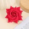Cabeza de Rosa de Terciopelo de Flor Simulada, Accesorios de Arreglo de Flores Artificiales de Rosa de Esquina de Gama Alta, Materiales de Combinación para Floristería DIY Hecha a Mano
