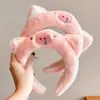 Faixa de Cabeça de Capivara de Pelúcia para Mulheres, Faixa de Cabeça de Capivara, Acessório de Cabelo de Lagarta, Faixa de Cabeça de Luxo com Design de Coroa Alta