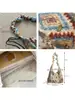 Bolso Bandolera de Felpa a Cuadros Retro Estilo Coreano Aspecto de Alta Gama Bolso de Axila de Nicho Gran Capacidad Estilo Perezoso Bolso Chaleco para Viajero