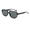 Gafas de sol Retro de Doble Puente de Estilo Nuevo Europeo y Americano Transfronterizas para Hombre, Gafas de Sol de Moda para Mujer, Gafas de Sol de Marco Grande de Alta Gama