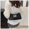 Elegante Bolso de Cadena para Mujer 2024 Primavera y Verano Nueva Moda Versátil Bolso de Hombro Cruzado con Cierre de Diamante Bolso Bagel