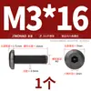 Tornillos para Muebles de Acero Inoxidable 304 Negros con Cabezas Planas Grandes, Allen, Cabezas Redondas, Tornillos de Borde Biselado y Pernos para Contrachapado