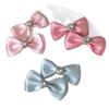Lindo dulce satén amor pedrería lazo horquilla clip para flequillo clip para cabello suelto clip de pico de pato clip clip clip para el cabello