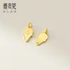 Colgante de cono de helado bañado en plata 925 Pulsera DIY Artesanía fina Adorno colgante Material de cordón hecho a mano Accesorios Q0629