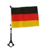 Bandera de Bicicleta Mundial Meijiamo Manillar de Ventilador Alemán Bandera Pequeña Palo de Bandera de Motocicleta Bandera de Arrastre al Viento Personalización
